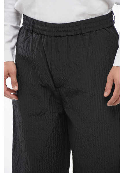 Pantaloni de trening Armani Emporio Padded Nylon Sweatpants With Cuffs Black Barbati (BM 17608498) 3