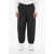 Armani Emporio Padded Nylon Sweatpants With Cuffs Black
