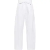 Pantaloni casual High-Waisted Cotton And Linen Pianista Pants Femei