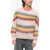 AMIRI Crew Neck Rainbow Degrad&egrave; Cashmere Sweater Multicolor