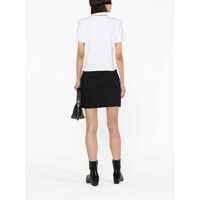 Tricouri Polo Dama pagina 8 - Tricouri Polo Versace Jeans Couture Cropped Fit Polo With Lurex Logo White Femei (BM 17608543) - B-mall.ro