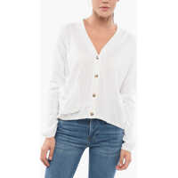 Cardigane V-Neck Cotton Over Cardigan With Breast Pocket Femei