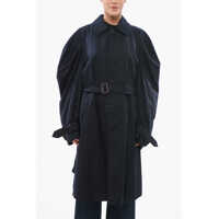 Paltoane Oversized Trench With Puffed Sleeves Femei