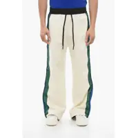 Pantaloni de trening Grenoble Fleeced Sweatpants With Side Nylon Constrating Band Barbati