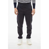 Pantaloni de trening Front Pleated Fleeced Cotton Sweatpants Barbati
