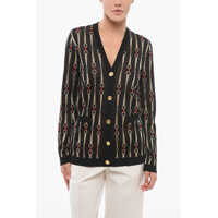 Cardigane Morset Motif Lurex Cardigan Femei