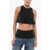 AMI ALEXANDRE MATTIUSSI Flared Cropped Top Black