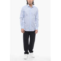 Camasi elegante Alessandro Gherardi pentru Barbati - Camasi elegante Alessandro Gherardi Poplin Cotton Shirt With Spread Collar Blue Barbati (BM 17608744) - B-mall.ro