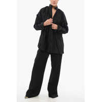 Camasi casual Dama pagina 4 - Camasi casual Salvatore Ferragamo Pleated Kaftan Shirt Black Femei (BM 17608747) - B-mall.ro