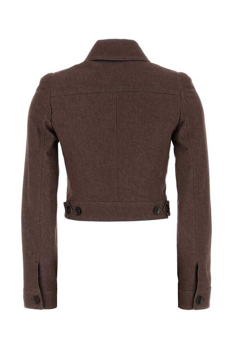 Geci Max Mara Max Mara Jackets And Vests BROWN Femei (BM 17609694) 2