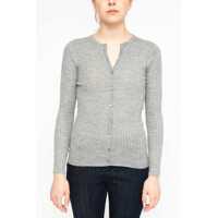 Cardigane La Rose Cardigan Ribs Cashmere Pink Femei