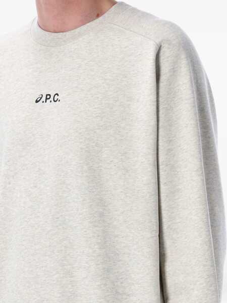 Pulovere Asics X A.P.C. Asics X A.P.C. Lake Sweatshirt HEATHERED LIGHT GREY Barbati (BM 17610186) 3