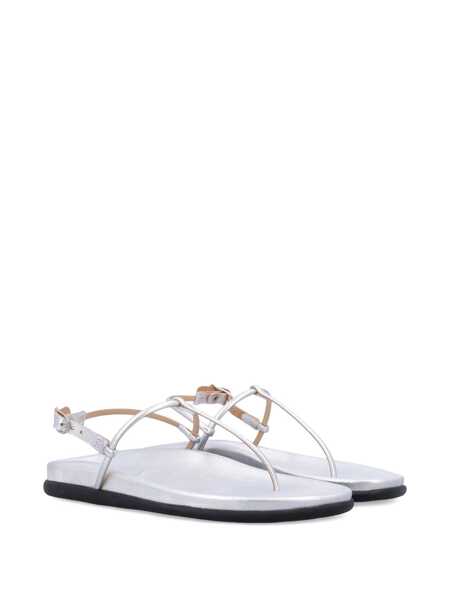 Pantofi cu toc ANCIENT GREEK SANDALS Ancient Greek Sandals Katerina Footbed SILVER Femei (BM 17610207) 2