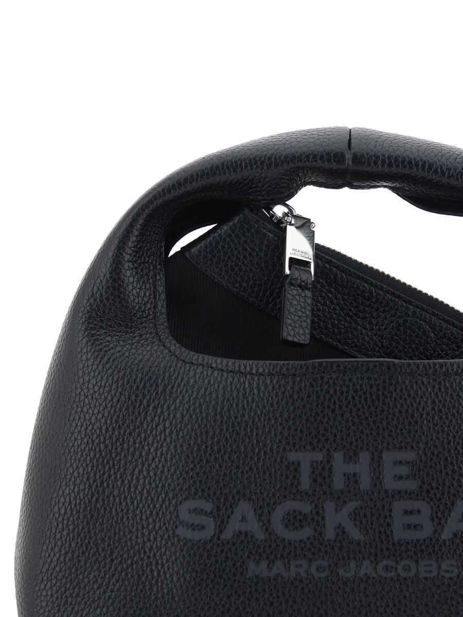 Genti de mana Marc Jacobs Marc Jacobs The Sack Mini Leather Hobo Bag Black Femei (BM 17610387) 4