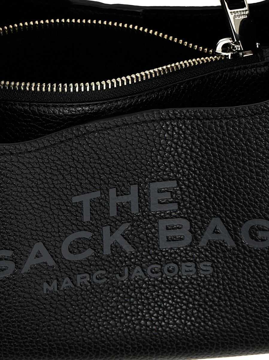 Genti de mana Marc Jacobs Marc Jacobs The Sack Mini Leather Hobo Bag Black Femei (BM 17610387) 5