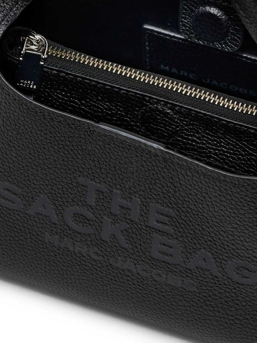 Genti de mana Marc Jacobs Marc Jacobs The Sack Mini Leather Hobo Bag Black Femei (BM 17610387) 6