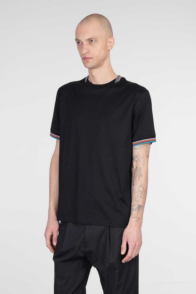 Tricouri Paul Smith Paul Smith T-Shirt Black Barbati (BM 17610696) 4