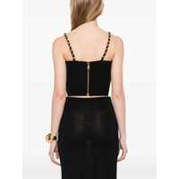 Topuri Balmain Dama - Topuri Balmain Balmain Topwear Black Femei (BM 17610852) - B-mall.ro
