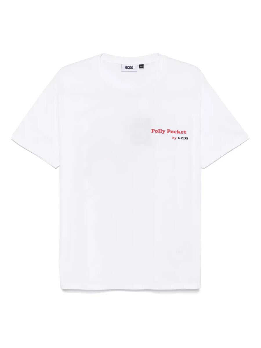Tricouri GCDS Gcds X Polly Pocket Pizza T-Shirt WHITE Barbati (BM 17612823) 1