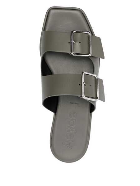 Pantofi cu toc AEYDE Aeyde Tonya Calf Leather Cement Shoes Grey Femei (BM 17612901) 4