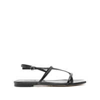 Sandale Aeyde Ella Nappa Leather Black Shoes Femei