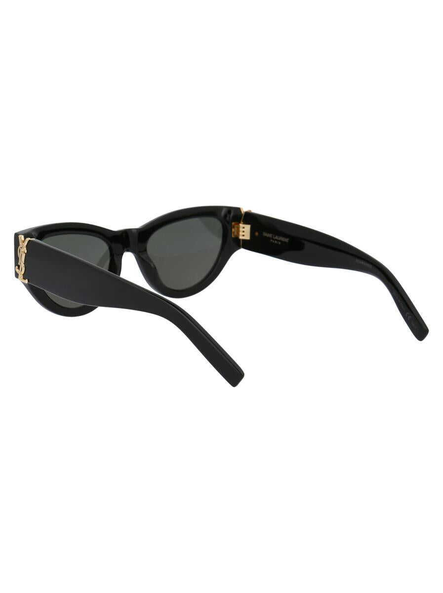 Ochelari de soare Saint Laurent Saint Laurent Eyewear Sunglasses BLACK-BLACK-GREY Femei (BM 17617881) 4