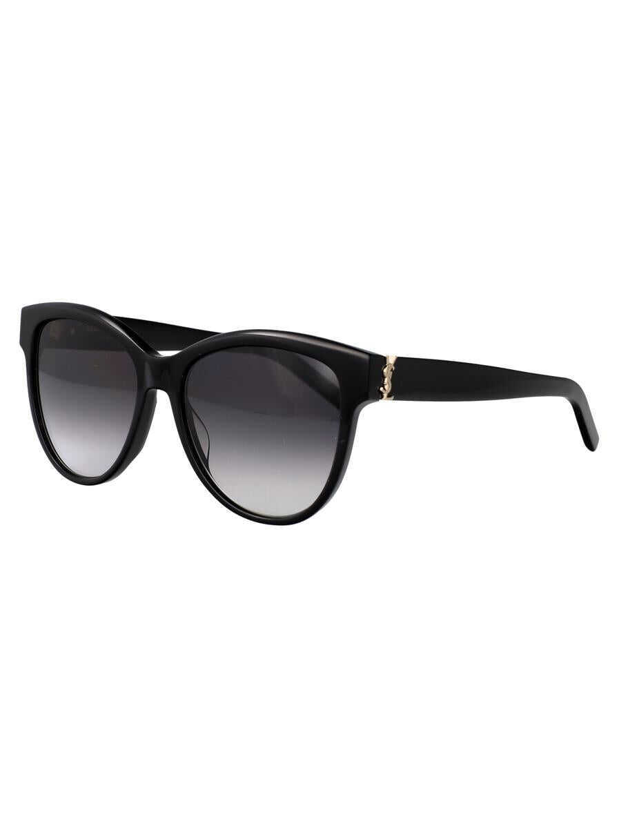 Ochelari de soare Saint Laurent Saint Laurent Eyewear Sunglasses 002 BLACK BLACK GREY Femei (BM 17617890) 2