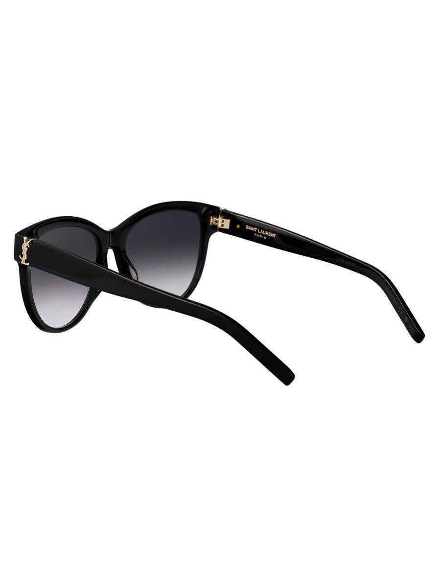 Ochelari de soare Saint Laurent Saint Laurent Eyewear Sunglasses 002 BLACK BLACK GREY Femei (BM 17617890) 4