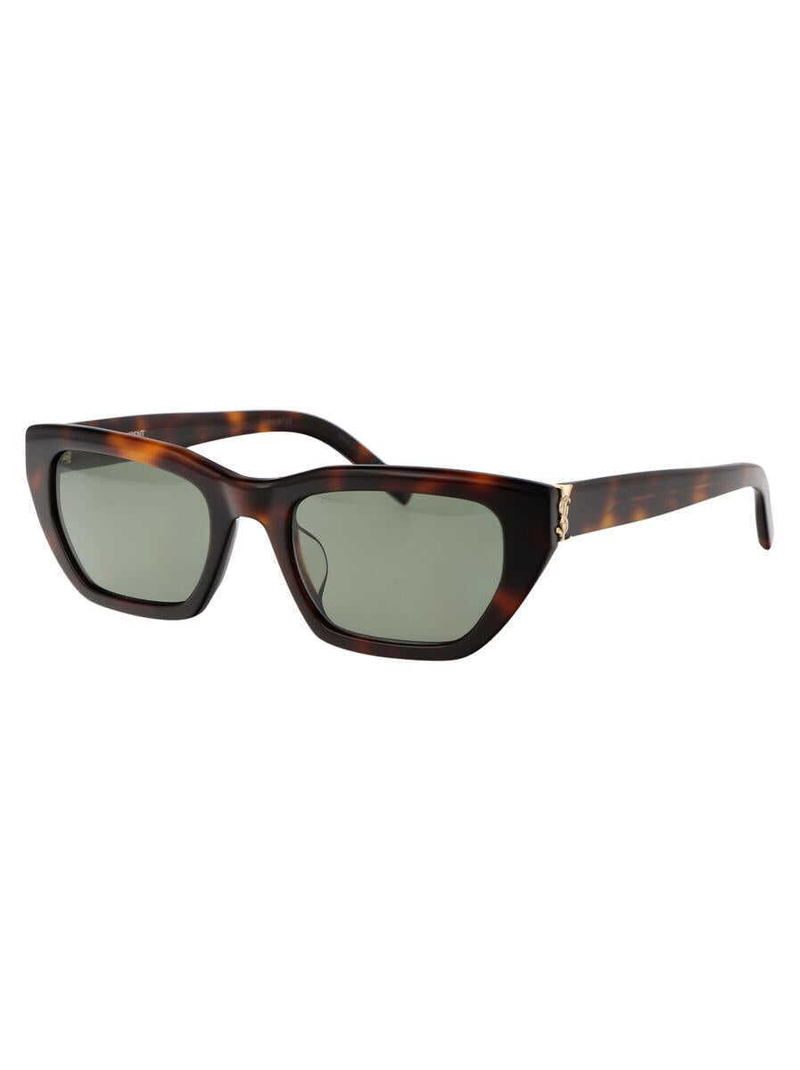 Ochelari de soare Saint Laurent Saint Laurent Eyewear Sunglasses 003 HAVANA HAVANA GREEN Femei (BM 17618037) 2