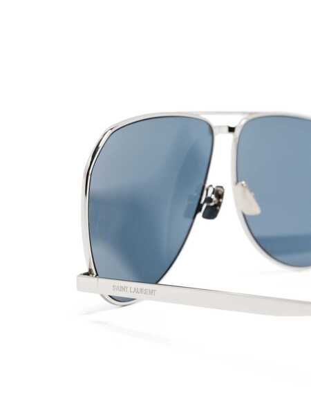 Ochelari de soare Saint Laurent Saint Laurent Eyewear Sunglasses 003 SILVER SILVER BLUE Barbati (BM 17618052) 3