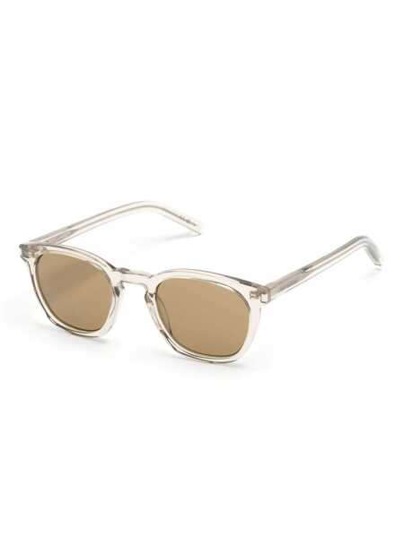 Ochelari de soare Saint Laurent Saint Laurent Eyewear Sunglasses BEIGE-BEIGE-BROWN Femei (BM 17618106) 2