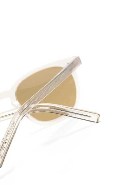 Ochelari de soare Saint Laurent Saint Laurent Eyewear Sunglasses BEIGE-BEIGE-BROWN Femei (BM 17618106) 3