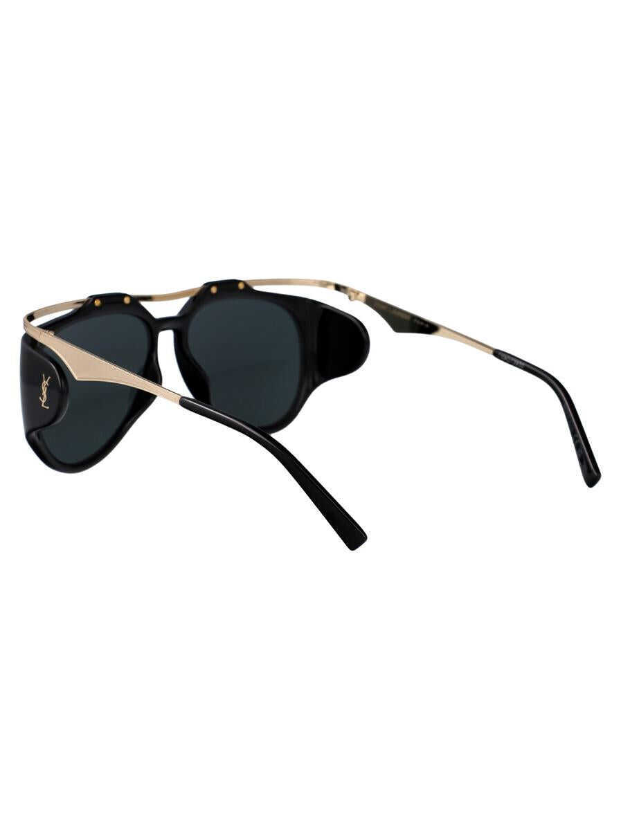 Ochelari de soare Saint Laurent Saint Laurent Eyewear Sunglasses 001 BLACK GOLD BLACK Femei (BM 17618172) 4