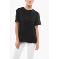 Tricouri Cotton Under World Crew-Neck T-Shirt With Fringes Femei