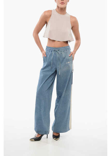 Bluze AMI ALEXANDRE MATTIUSSI Flared Cropped Top White Femei (BM 17619151) 4