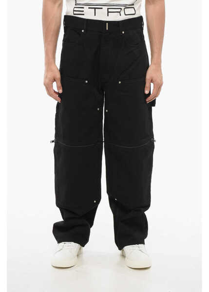 Blugi drepti Givenchy Modular Designed Cargo Denims 26Cm Black Barbati (BM 17619154) 1