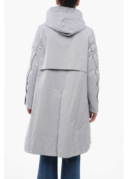 Paltoane Armani Emporio Padded Coat With Maxi Pockets Light Blue Femei (BM 17619208) 2