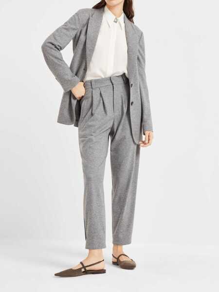 Camasi office Brunello Cucinelli Crepe de chine shirt with Precious Buttonhole White Femei (BM 17619576) 2