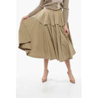 Fuste lungi Compact Cotton Flared Dress Femei