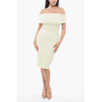 Rochii scurte Technical Off-The-Shoulder Dress Femei
