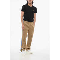 Pantaloni Moncler pentru Barbati - Pantaloni de trening Moncler Aprs-Ski Cotton Blend Sweatpants With Side Contrasting Band Beige Barbati (BM 17619802) - B-mall.ro