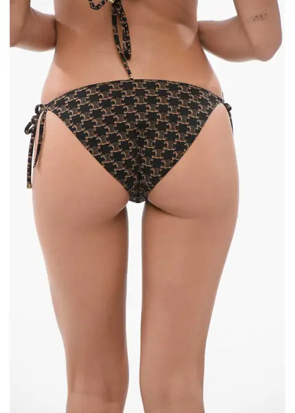 Bikini Cline All Over Monogram Bikini Bottom Black Femei (BM 17619805) 2
