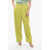 Bottega Veneta Wool Pleated Palazzo Pants Yellow