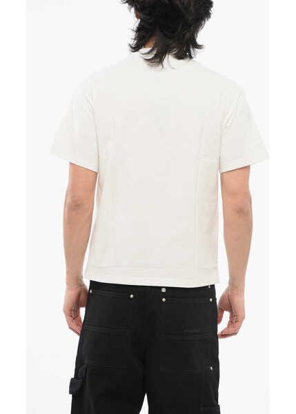 Tricouri ETRO Crew Neck Cotton T-Shirt With Front Print White Barbati (BM 17619946) 2