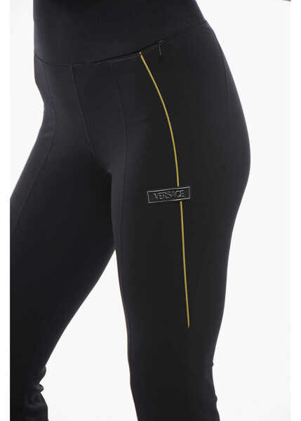 Colanti Versace Flared Bottom Lycra Leggings Black Femei (BM 17620003) 3
