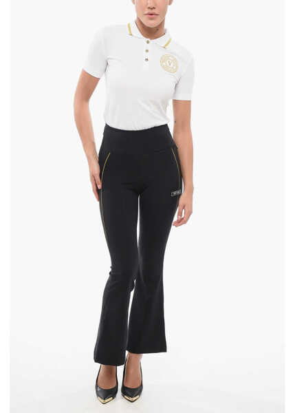 Colanti Versace Flared Bottom Lycra Leggings Black Femei (BM 17620003) 4