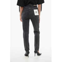 Imbracaminte RE/DONE Dama - Blugi skinny RE/DONE Frayed Hem Dark Wash Skinny Fit Jeans 15Cm Black Femei (BM 17620006) - B-mall.ro
