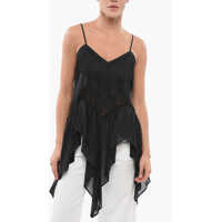 Bluze Pinko Asymmetrical Ailo Top With Fringes