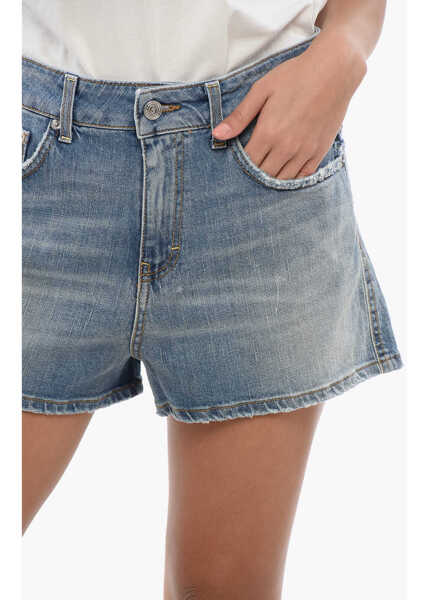 Pantaloni scurti Department Five Denim Jerry Shorts With Visible Stitching Blue Femei (BM 17620090) 3