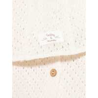 Caciuli pentru Fete - Caciuli TEDDY & MINOU Cardigan Set With Beanie WHITE Fete (BM 17620333) - B-mall.ro